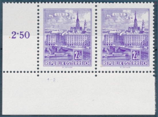 Briefmarke mit Symbolzahl(en)